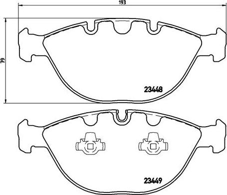 Brembo P 06 028 - Тормозные колодки, дисковые, комплект unicars.by