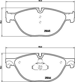 Brembo P 06 076 - Тормозные колодки, дисковые, комплект unicars.by