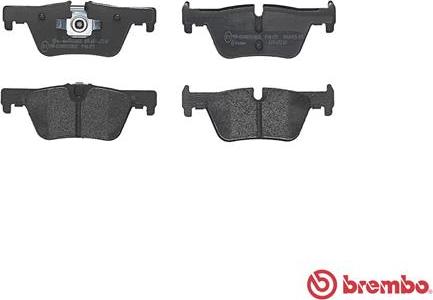 Brembo P 06 071 - Тормозные колодки, дисковые, комплект unicars.by