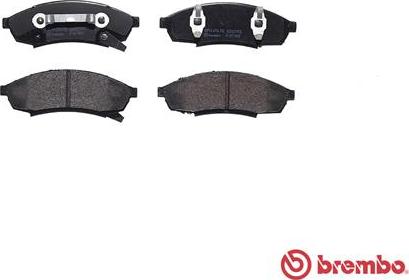 Brembo P 07 003 - Тормозные колодки, дисковые, комплект unicars.by