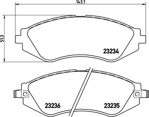 Brembo P 15 002 - Тормозные колодки, дисковые, комплект unicars.by