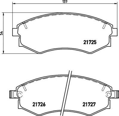 Brembo P 15 011 - Тормозные колодки, дисковые, комплект unicars.by