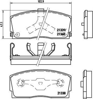 Brembo P 16 005 - Тормозные колодки, дисковые, комплект unicars.by