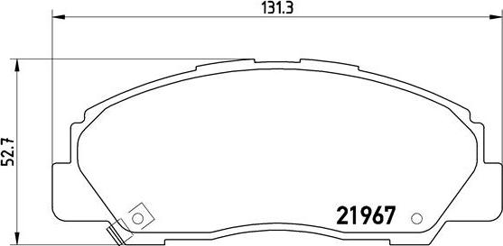 Brembo P 16 010 - Тормозные колодки, дисковые, комплект unicars.by