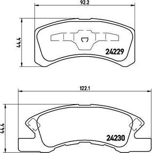 Brembo P 16 011 - Тормозные колодки, дисковые, комплект unicars.by