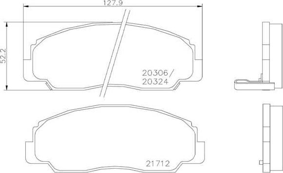 Brembo P 16 012 - Тормозные колодки, дисковые, комплект unicars.by