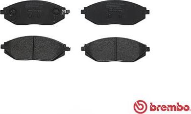 Brembo P 10 054 - Тормозные колодки, дисковые, комплект unicars.by