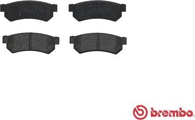 Brembo P 10 053 - Тормозные колодки, дисковые, комплект unicars.by