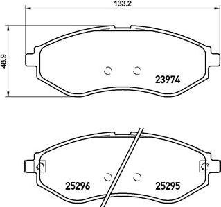 Brembo P 10 057 - Тормозные колодки, дисковые, комплект unicars.by