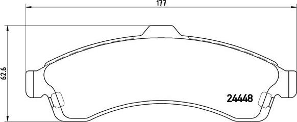 Brembo P 10 009 - Тормозные колодки, дисковые, комплект unicars.by