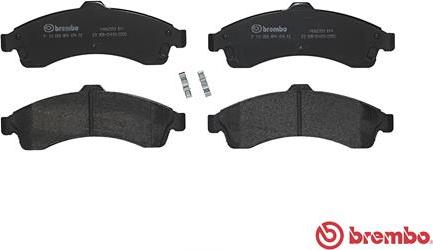 Brembo P 10 009 - Тормозные колодки, дисковые, комплект unicars.by