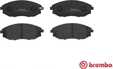 Brembo P 10 007 - Тормозные колодки, дисковые, комплект unicars.by