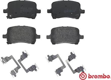 Brembo P 10 015 - Тормозные колодки, дисковые, комплект unicars.by