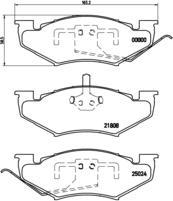 Brembo P 11 005 - Тормозные колодки, дисковые, комплект unicars.by