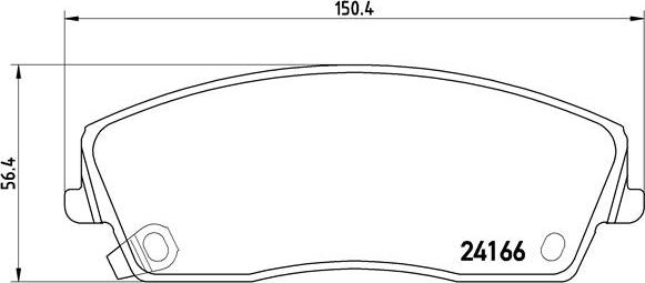 Brembo P 11 019 - Тормозные колодки, дисковые, комплект unicars.by