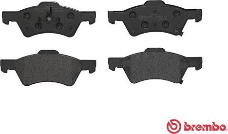 Brembo P 11 015 - Тормозные колодки, дисковые, комплект unicars.by