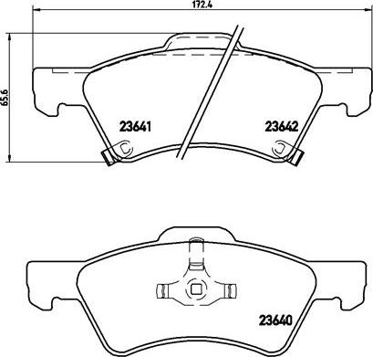 Brembo P 11 015 - Тормозные колодки, дисковые, комплект unicars.by