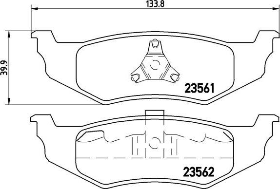 Brembo P 11 010 - Тормозные колодки, дисковые, комплект unicars.by