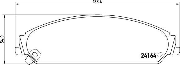 Brembo P 11 017 - Тормозные колодки, дисковые, комплект unicars.by