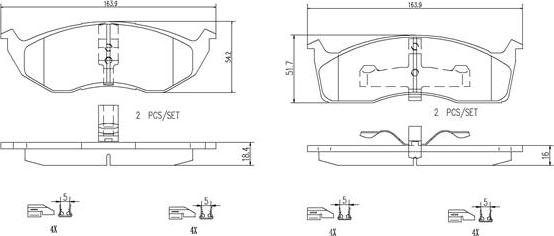 Brembo P11030N - Тормозные колодки, дисковые, комплект unicars.by