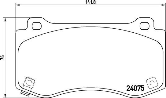 Brembo P 11 023 - Тормозные колодки, дисковые, комплект unicars.by