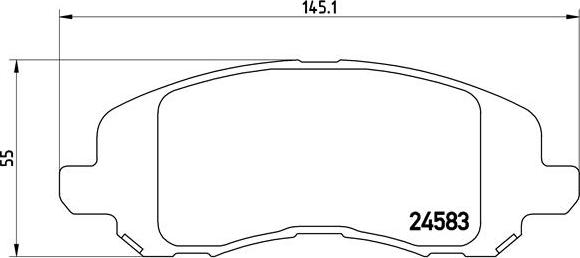 Brembo P 18 001 - Тормозные колодки, дисковые, комплект unicars.by