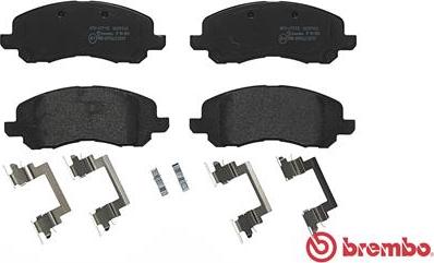 Brembo P 18 001 - Тормозные колодки, дисковые, комплект unicars.by