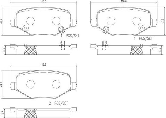 Brembo P18029N - Тормозные колодки, дисковые, комплект unicars.by