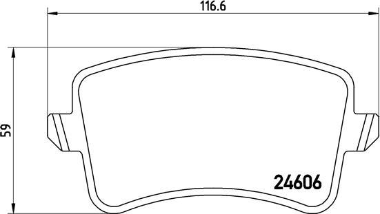 Brembo P 85 099 - Тормозные колодки, дисковые, комплект unicars.by