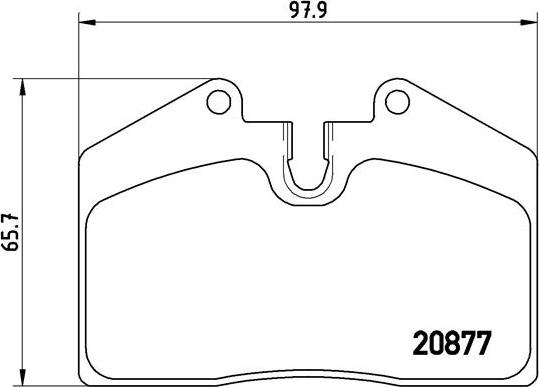 Brembo P 85 094 - Тормозные колодки, дисковые, комплект unicars.by