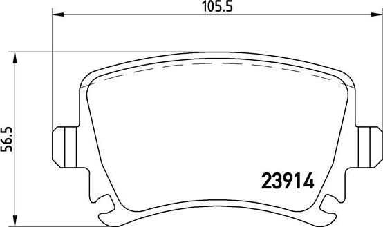 Brembo P 85 095 - Тормозные колодки, дисковые, комплект unicars.by