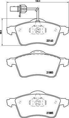 Brembo P 85 049 - Тормозные колодки, дисковые, комплект unicars.by