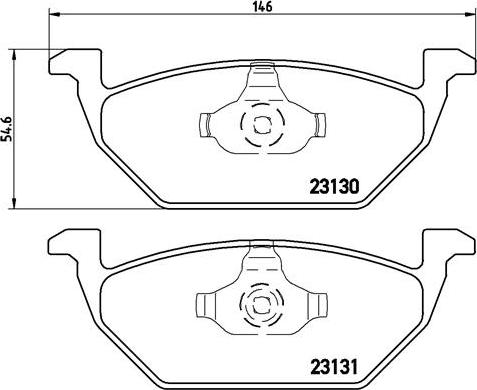 Brembo P 85 041X - Тормозные колодки, дисковые, комплект unicars.by