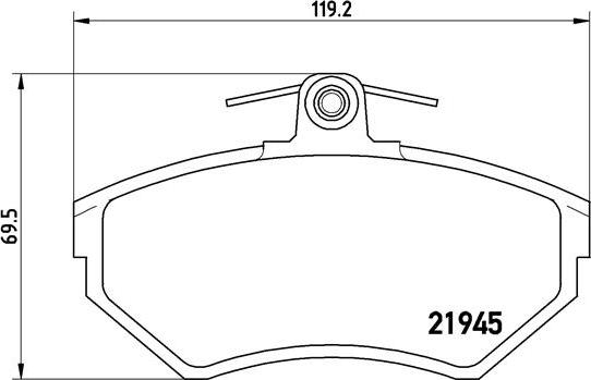 Brembo P 85 042 - Тормозные колодки, дисковые, комплект unicars.by