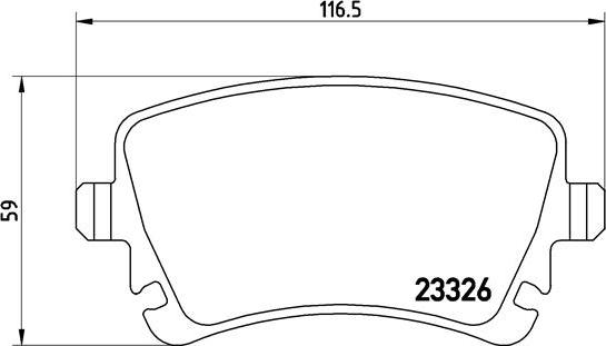 Brembo P 85 064 - Тормозные колодки, дисковые, комплект unicars.by