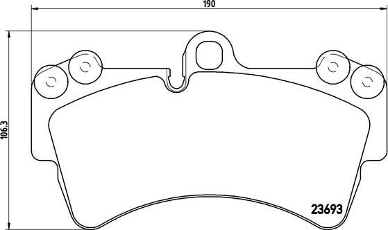 Brembo P 85 065 - Тормозные колодки, дисковые, комплект unicars.by