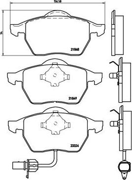 Brembo P 85 060 - Тормозные колодки, дисковые, комплект unicars.by