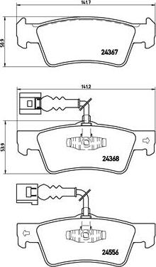 Brembo P 85 068 - Тормозные колодки, дисковые, комплект unicars.by