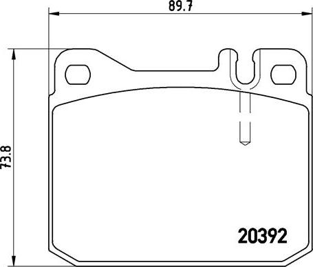 Brembo P 85 007 - Тормозные колодки, дисковые, комплект unicars.by