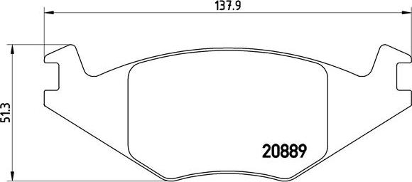 Brembo P 85 019 - Тормозные колодки, дисковые, комплект unicars.by