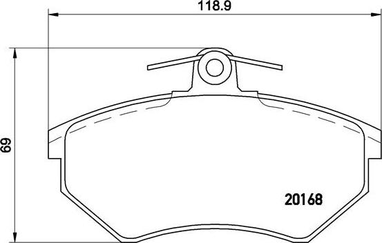 Brembo P 85 011 - Тормозные колодки, дисковые, комплект unicars.by