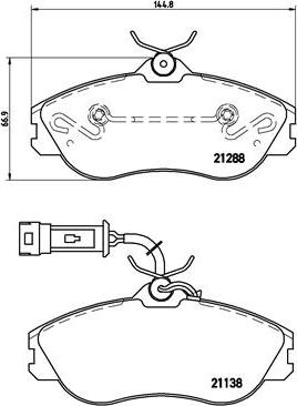 Brembo P 85 018 - Тормозные колодки, дисковые, комплект unicars.by