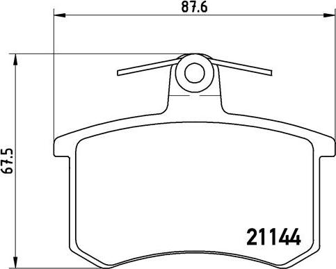 Brembo P 85 013 - Тормозные колодки, дисковые, комплект unicars.by