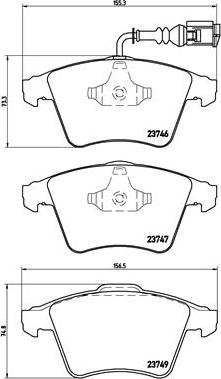 Brembo P 85 081 - Тормозные колодки, дисковые, комплект unicars.by