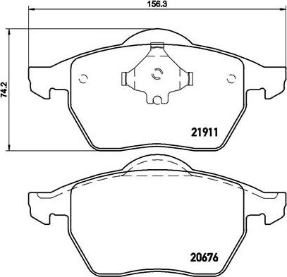 Brembo P 85 035 - Тормозные колодки, дисковые, комплект unicars.by