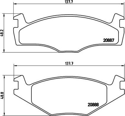 Brembo P 85 024 - Тормозные колодки, дисковые, комплект unicars.by