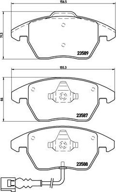 Brembo P 85 075X - Тормозные колодки, дисковые, комплект unicars.by