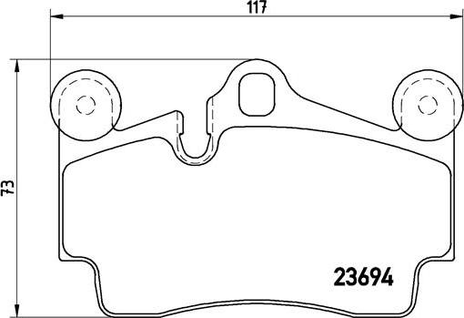 Brembo P 85 070 - Тормозные колодки, дисковые, комплект unicars.by