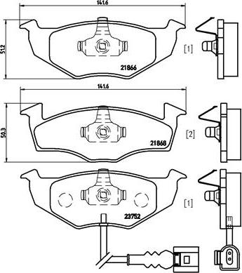 Brembo P 85 071 - Тормозные колодки, дисковые, комплект unicars.by