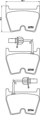 Brembo P 85 078 - Тормозные колодки, дисковые, комплект unicars.by